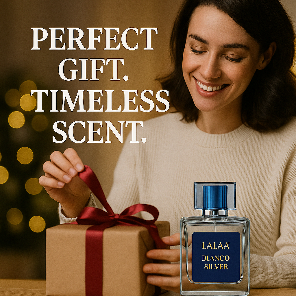 LALAA Bianco Silver Eau de Parfum – 100ml | Fresh, Clean, Long-Lasting Scent | Unisex Luxury Perfume for Men & Women | Uplifting Citrus & Musk Notes