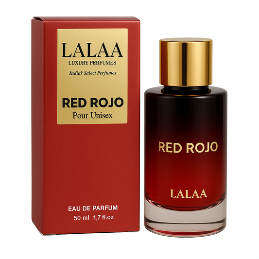 LALAA Red Rojo Perfume | India's Sexiest Unisex Eau De Parfum | Bold, Spicy & Seductive Fragrance | Long-Lasting | 50ml